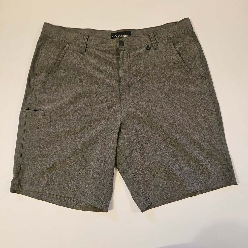 Denali Hybrid Shorts Size 36 Gray Stretch Flat Front Walk Shorts